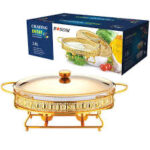 Chaffing Dish Stainless Steel Food Warmer 3L
