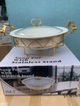 Soup Pot with stainless steel stand (small)